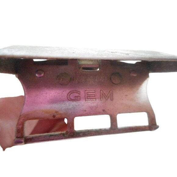 Vintage GEM Single Edge Safety Razor w/ Bakelite Handle 1950-60's - Picture 7 of 9